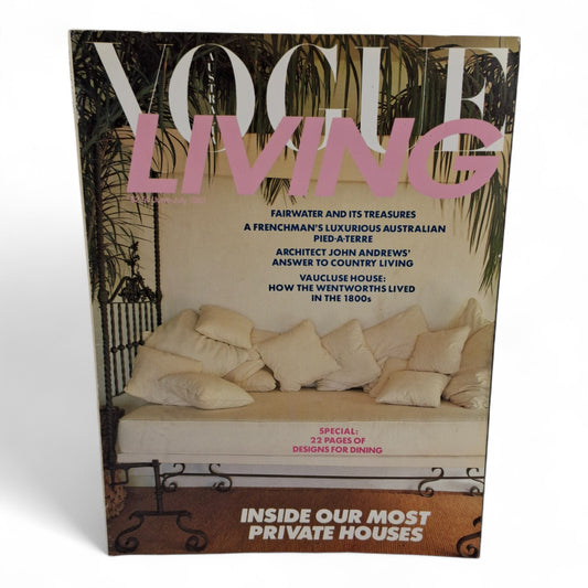 Vintage Vogue Living Australia Magazine - No.3 June July 1983