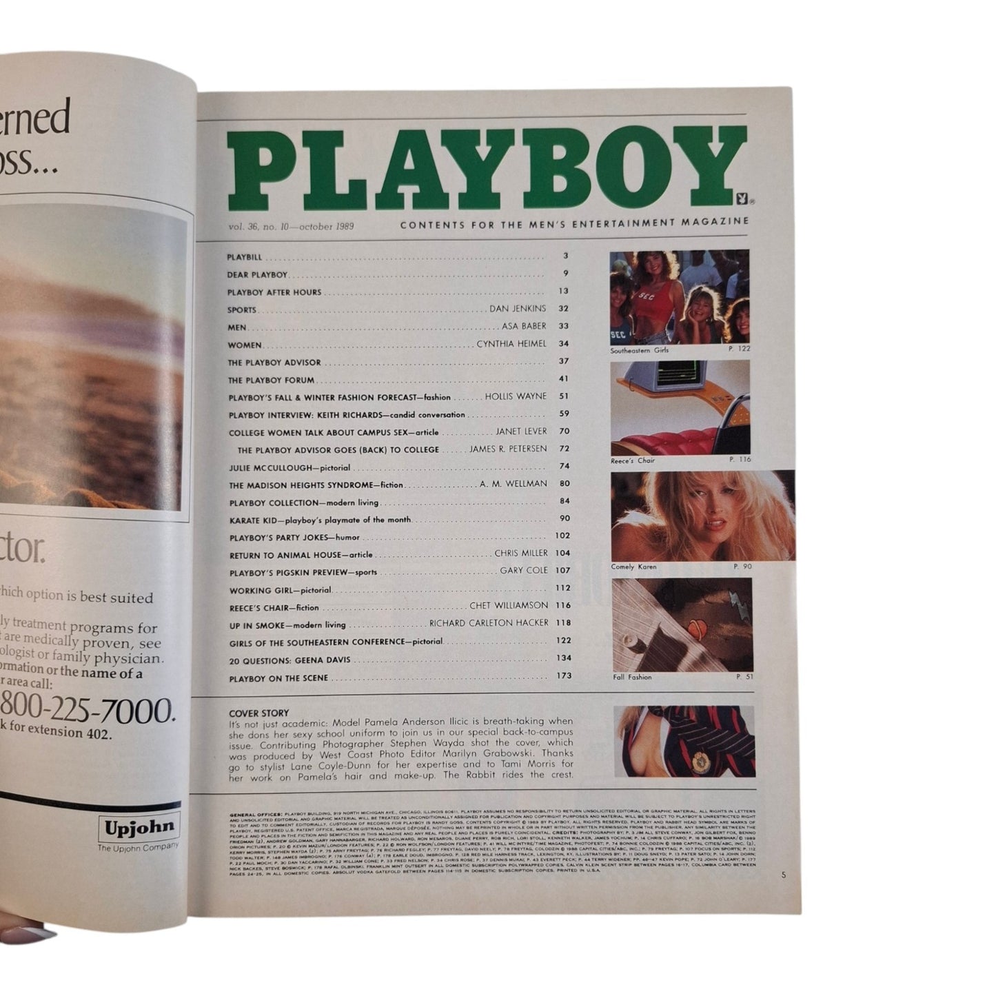 Playboy Magazine November 1989 Pamela Anderson / Julie McCullough