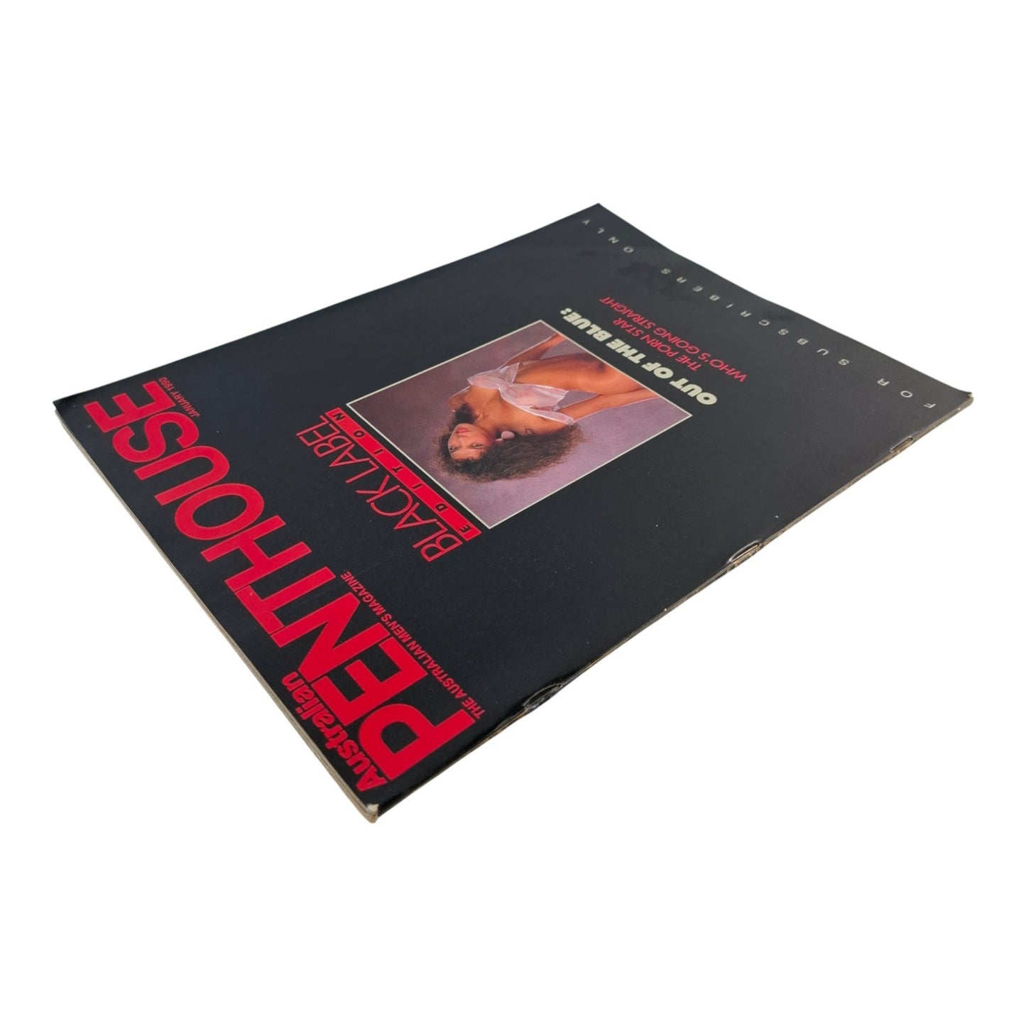 Australian Penthouse Magazine - Black January 1990 Alex Lombard