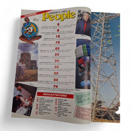 People Magazine With PIX Australia August 3rd 1987 Julie Mulherin