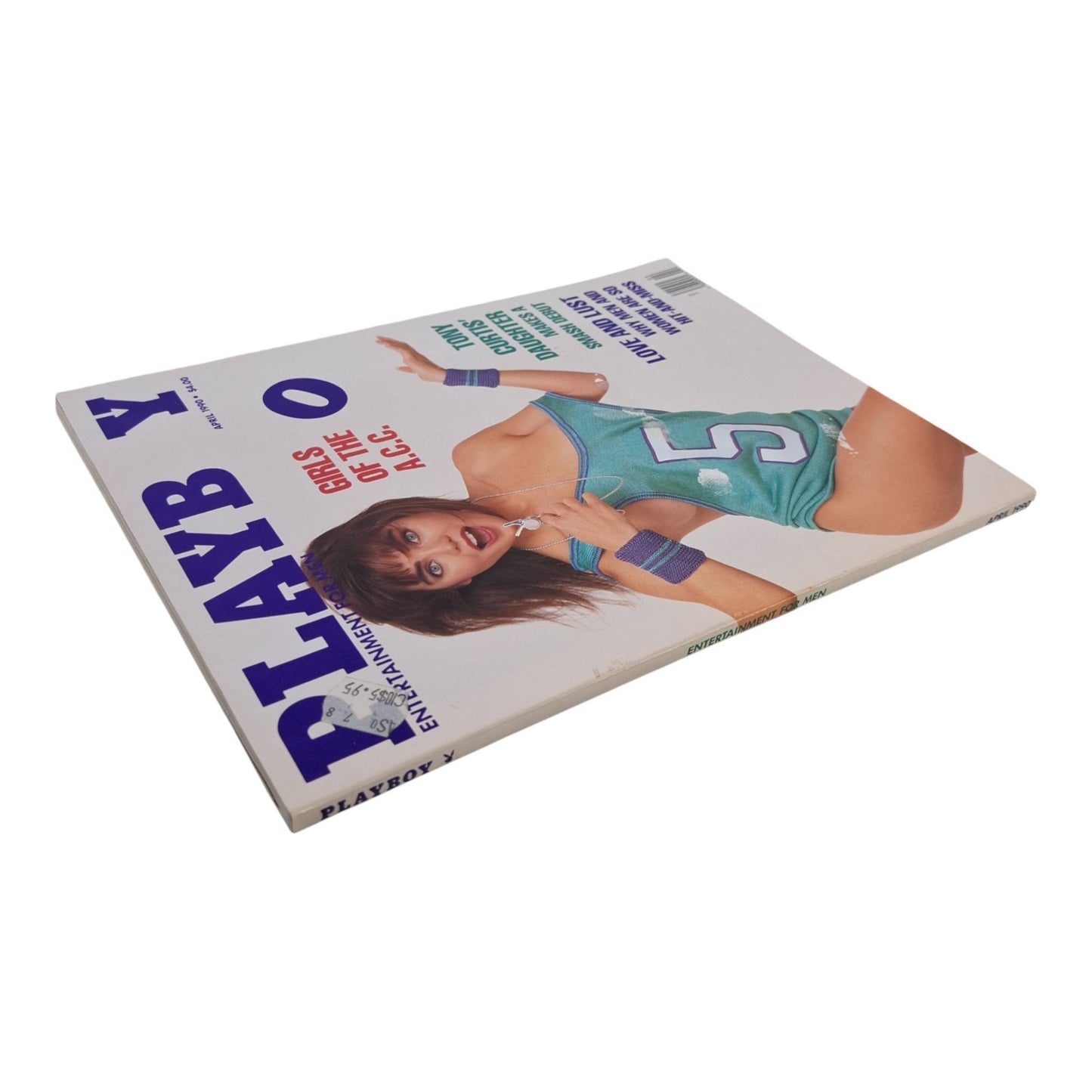 PLAYBOY MAGAZINE April 1990  Deborah Driggs / Lisa Matthews