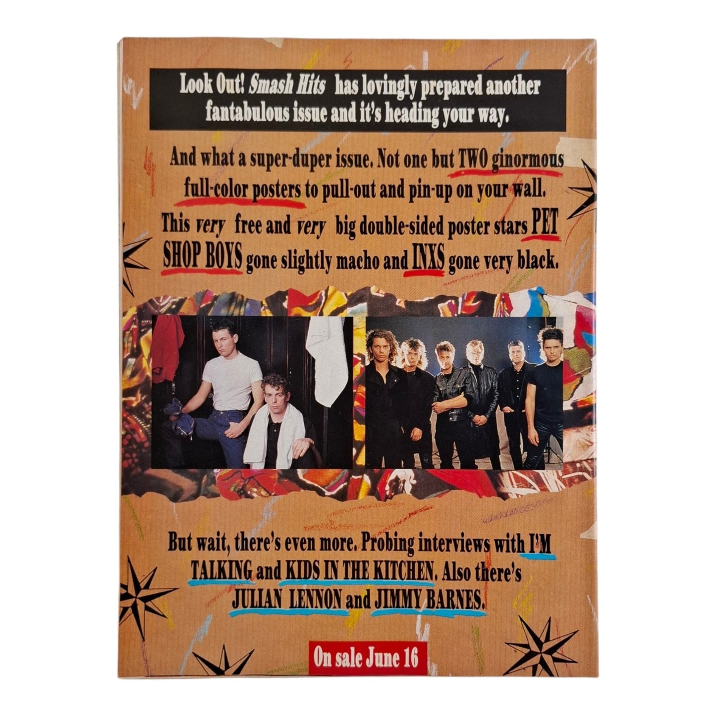 Smash Hits Magazine Australia June 1986 INXS / Madonna