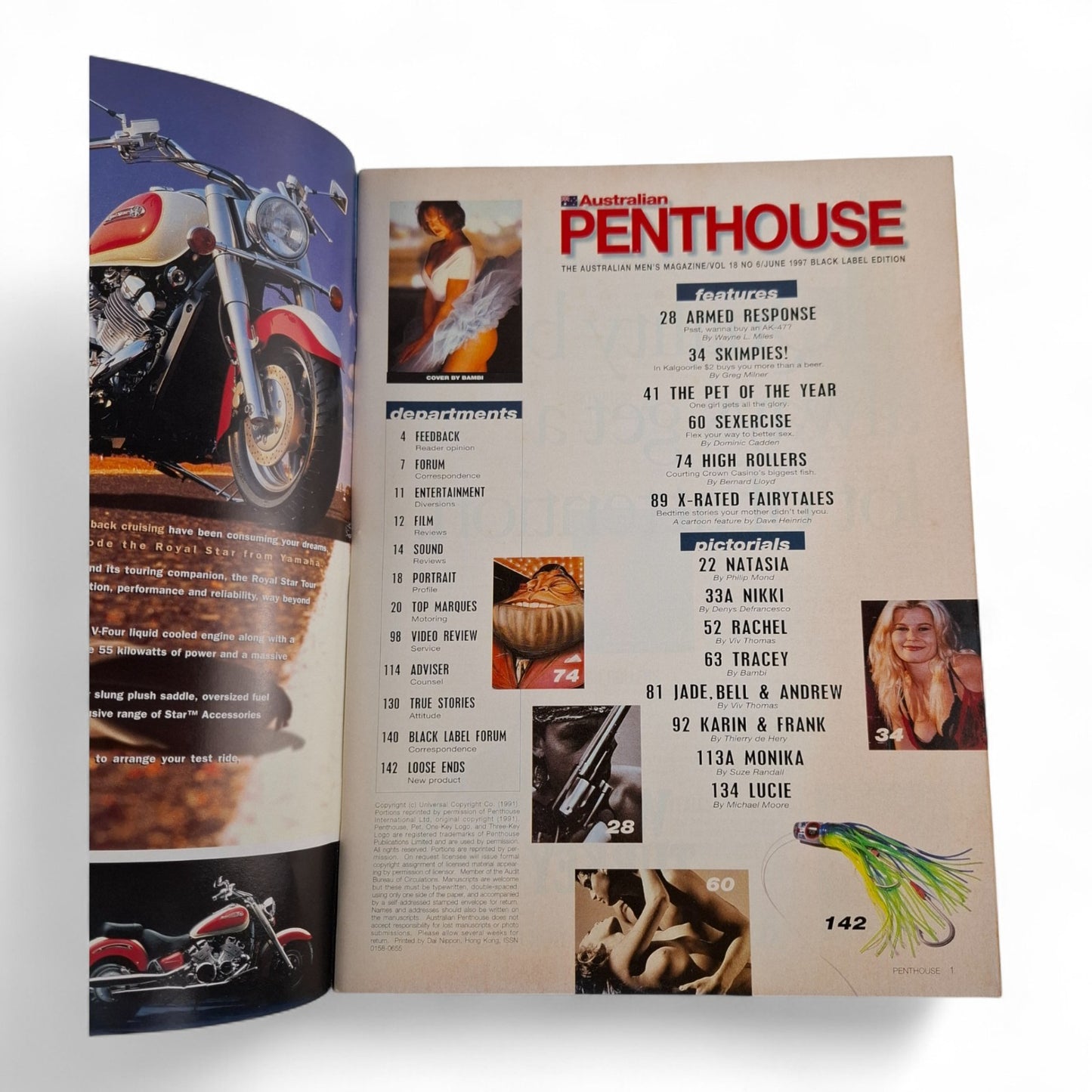 Australian Penthouse Magazine - Black Label June 1997 Tracey Wiltshire