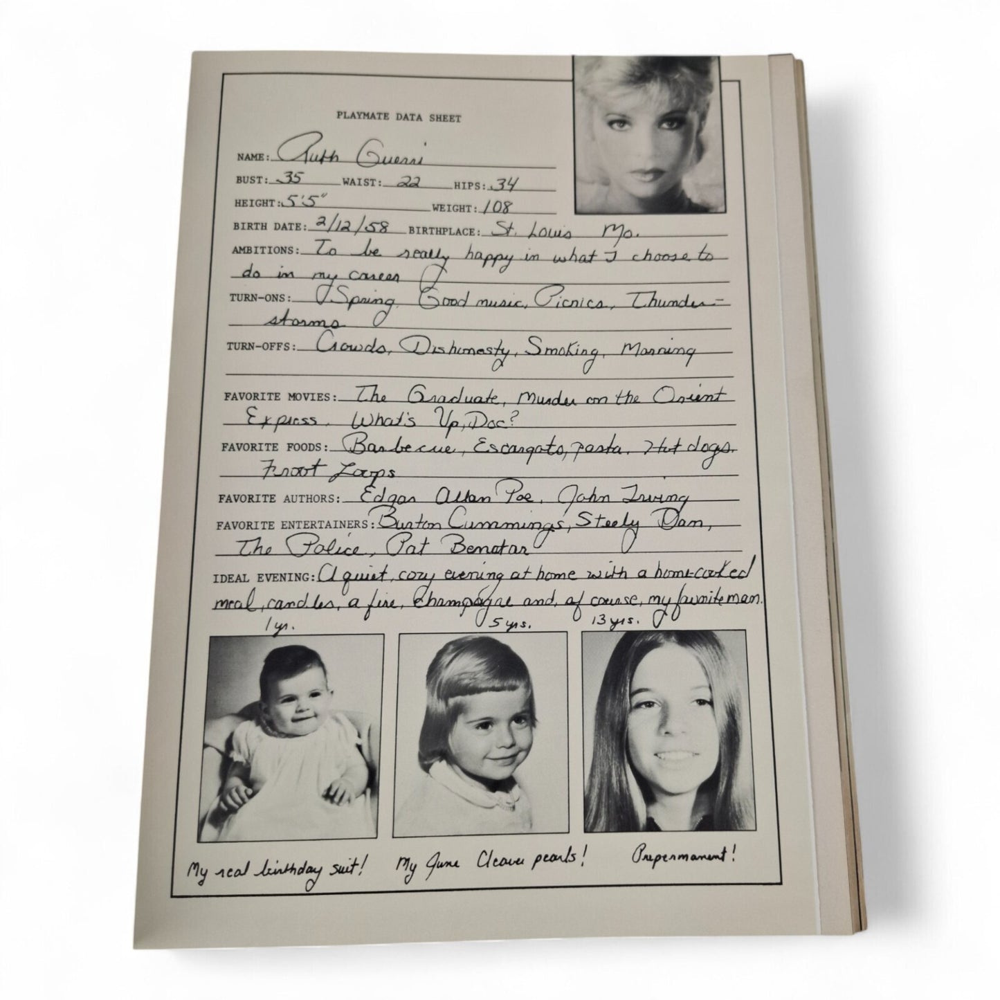 Playboy Magazine July 1983 Ruth Guerri COMPLETE