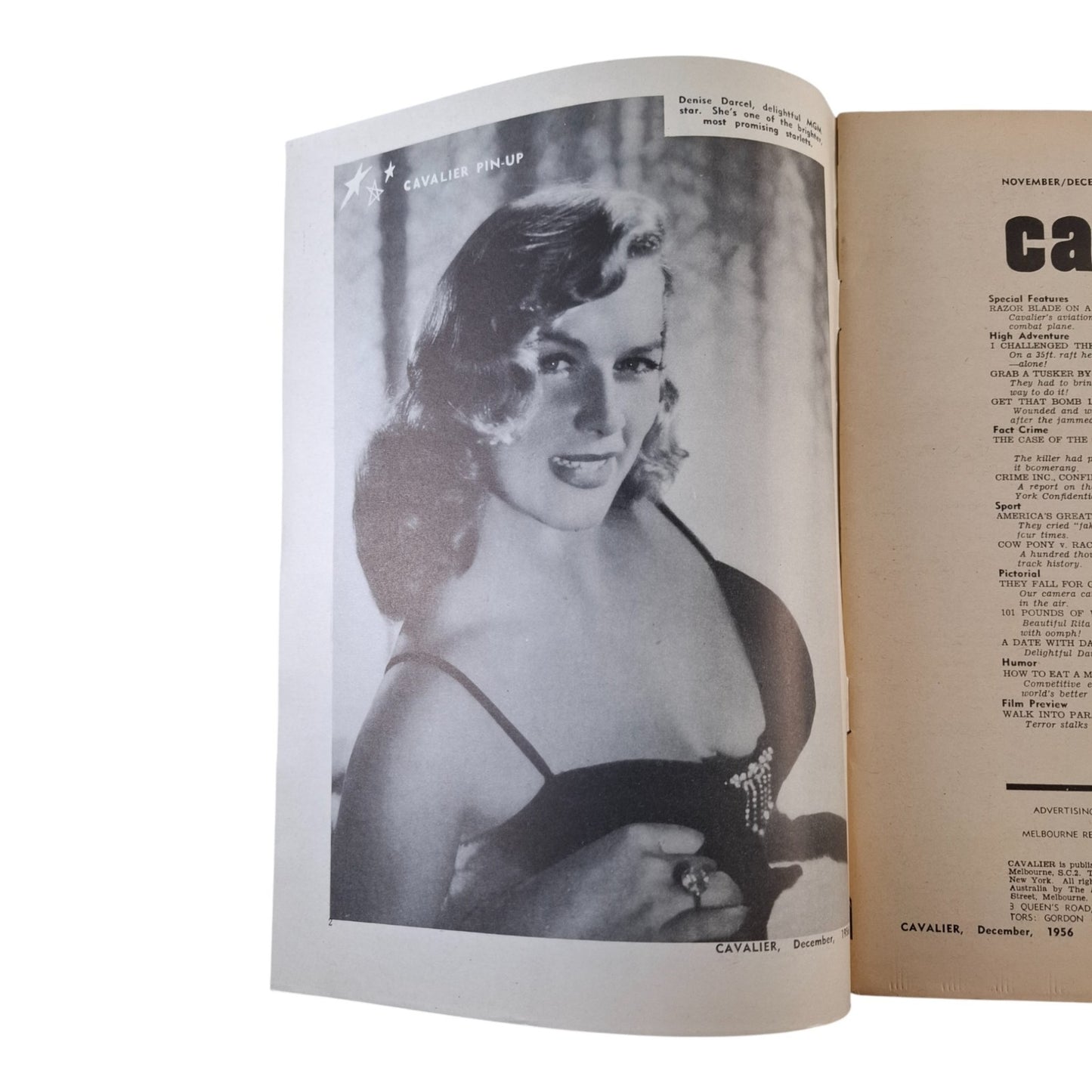 Cavalier Magazine Australia November December 1956 Denise Darcel Rita Moreno