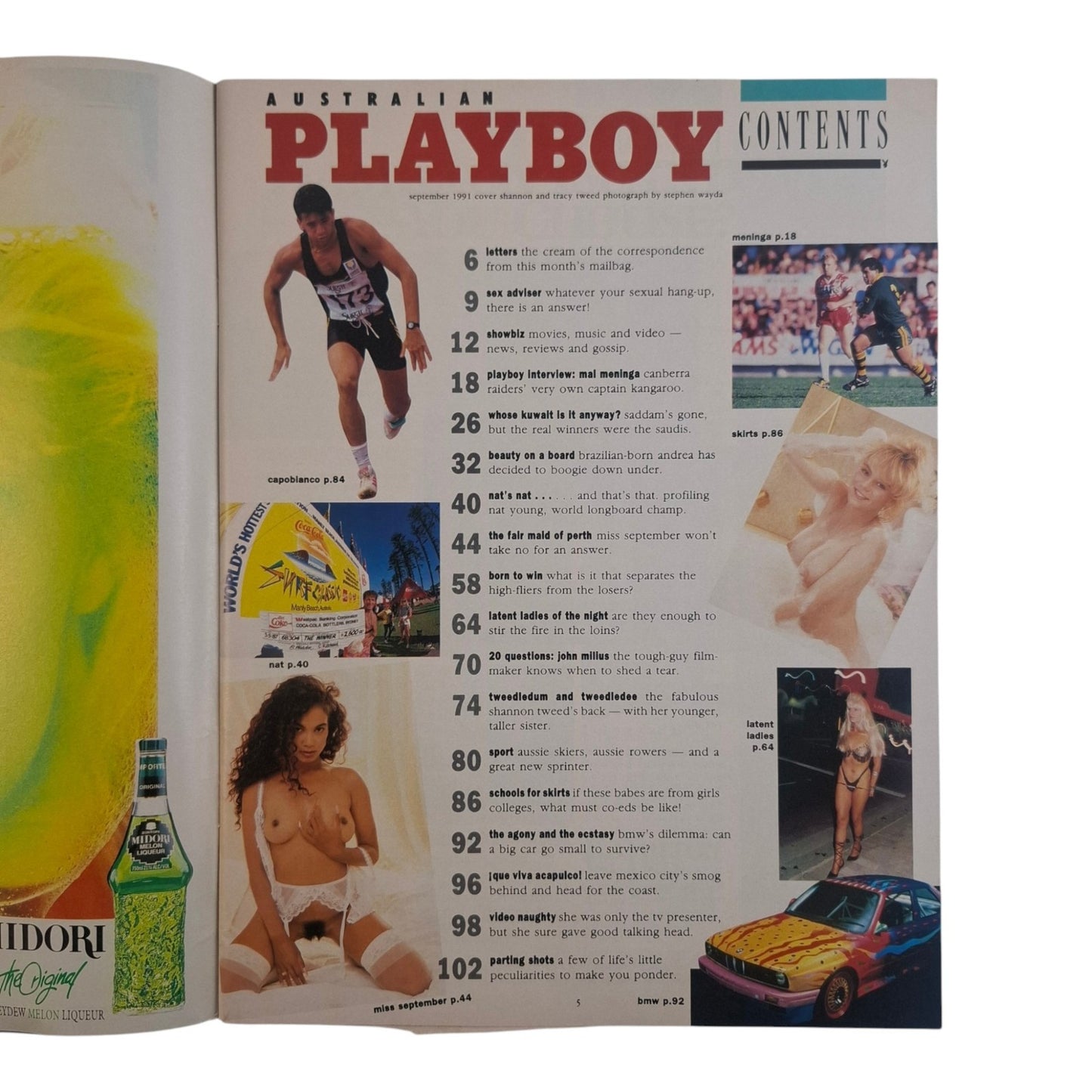 Australian Playboy Magazine September 1991 Shannon Tweed, Tracy Tweed
