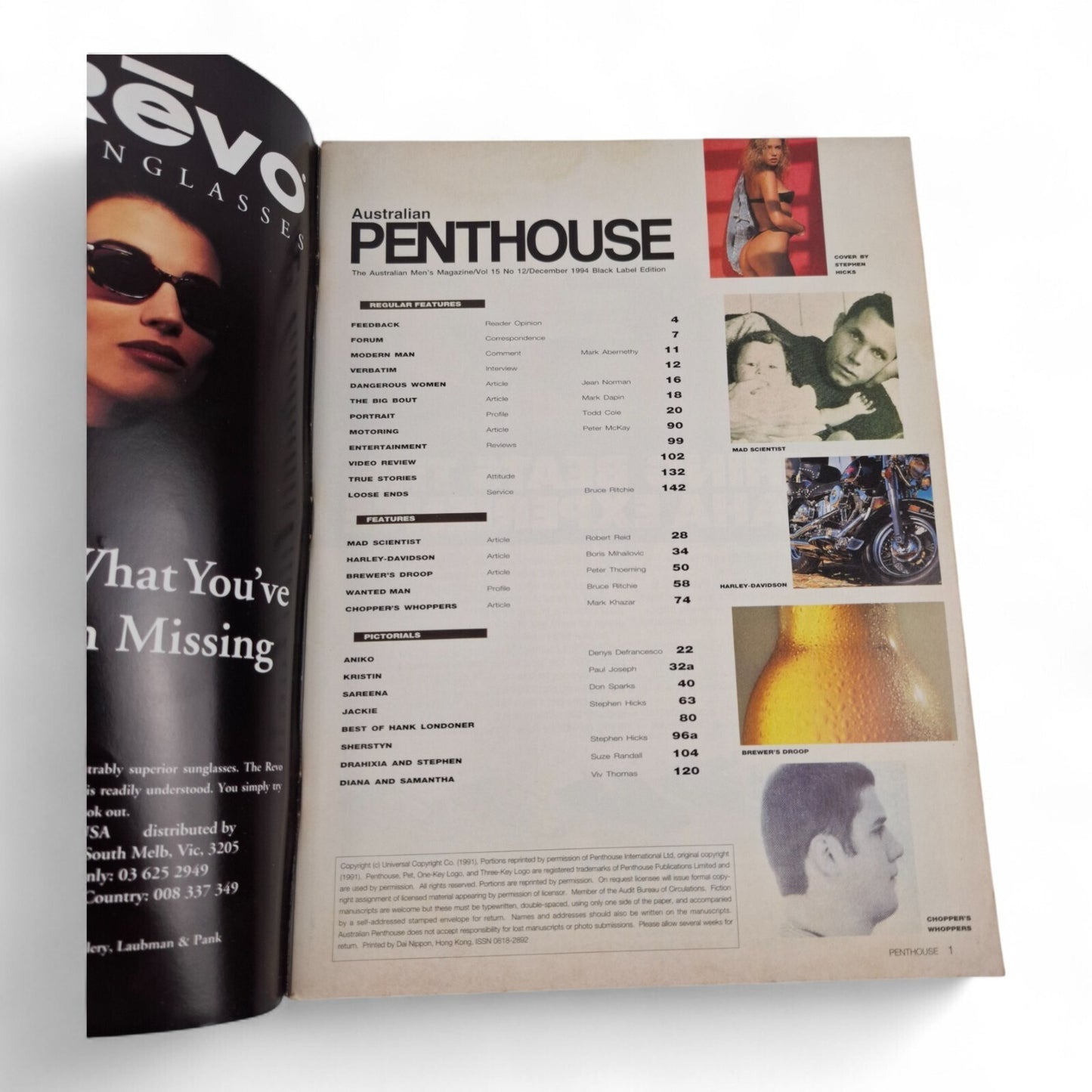 AUSTRALIAN PENTHOUSE Men's Magazine Black Label December 1994