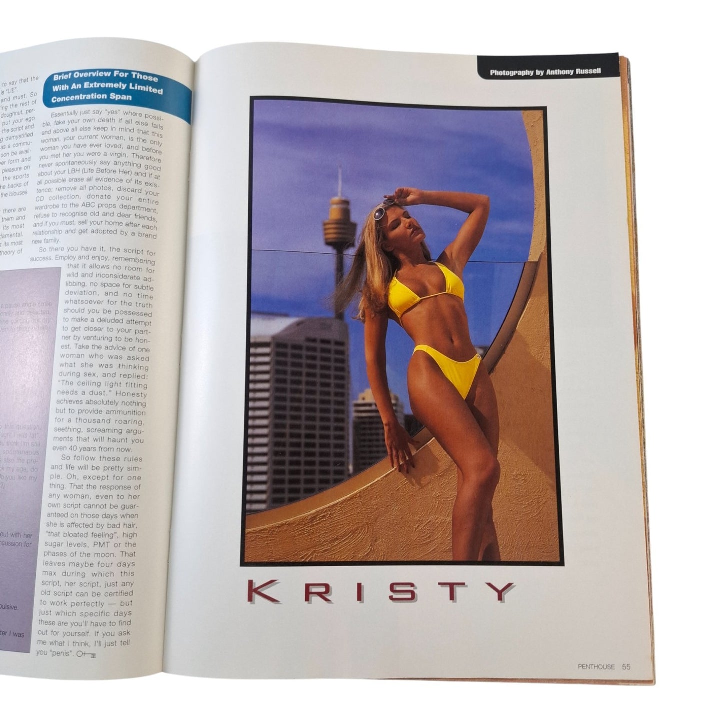 Australian Penthouse Magazine -  August 1996 Kristy Connolly / Melinda Stephens