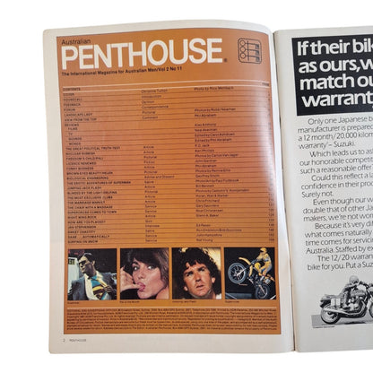 Australian Penthouse Magazine August 1981 Christine Turton / Helen Brown