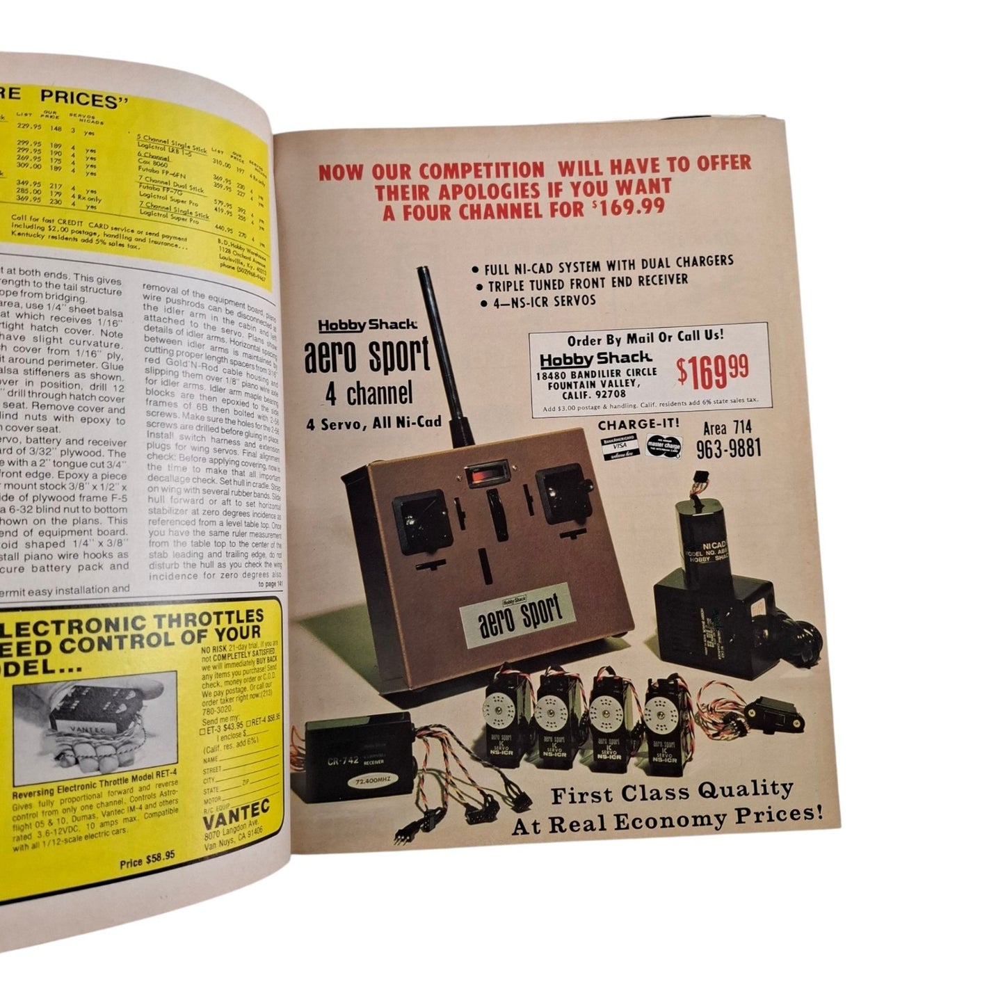 Vintage RC Modeler Magazine July 1978 - Radio Control Airplane Helicopter