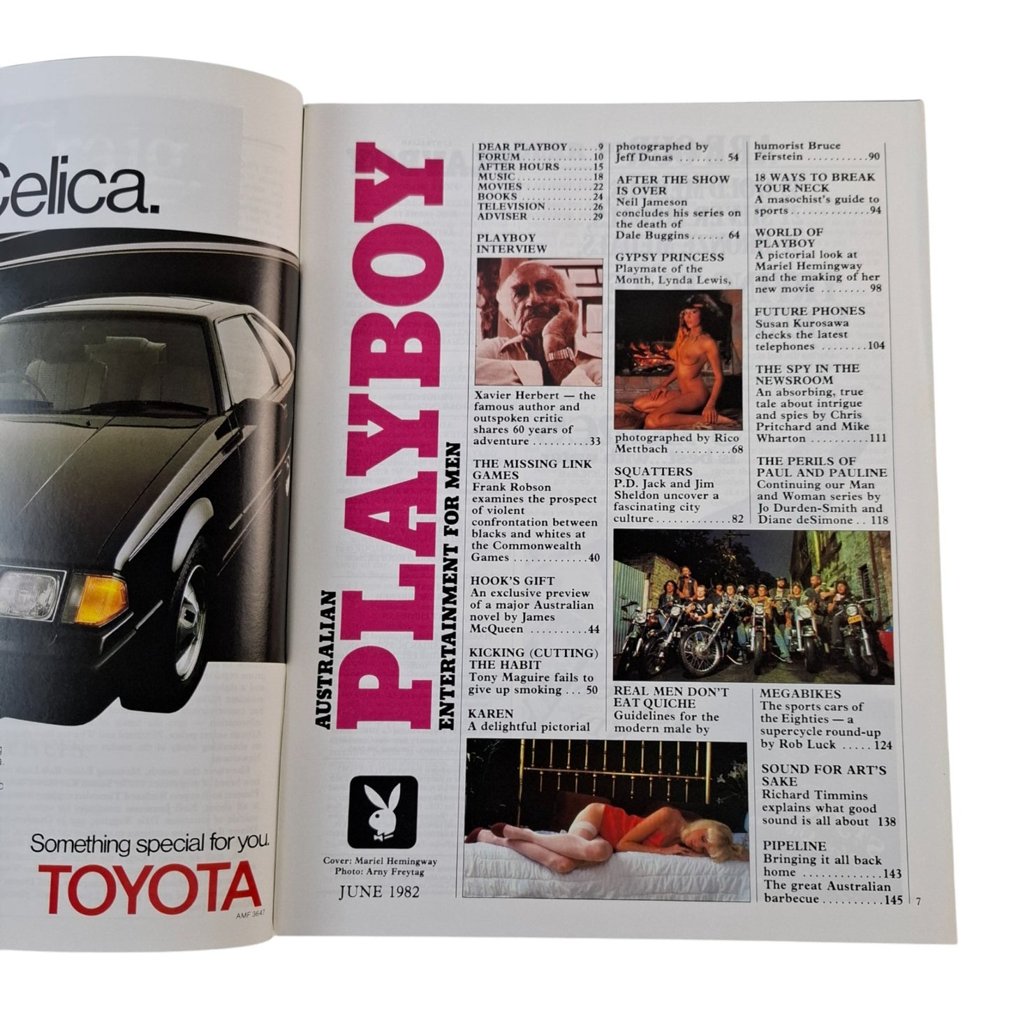 Australian Playboy Magazine June 1982  Mariel Hemingway / Lynda Lewis