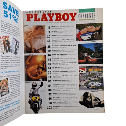 Australian Playboy Magazine November 1992 Sandra Bernhard / Kelly James