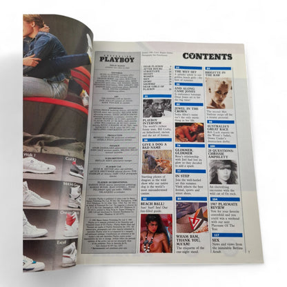 Australian Playboy Magazine January 1988 Rambo's Brigitte