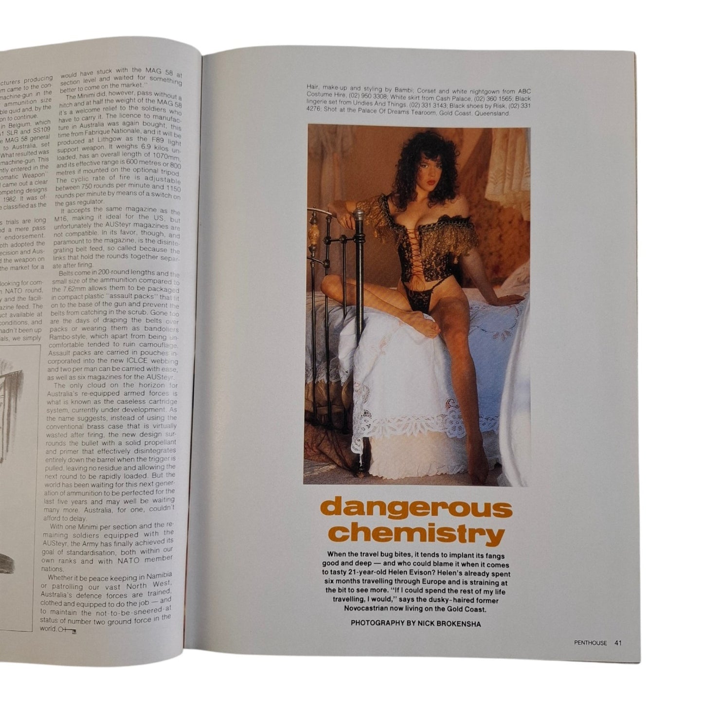Australian Penthouse Magazine September 1990 Justine / Kim Baker / Helen Evison