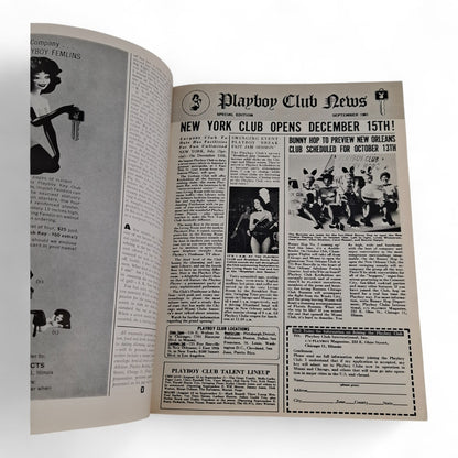 PLAYBOY MAGAZINE September 1961 Barbara Ann Lawford Complete