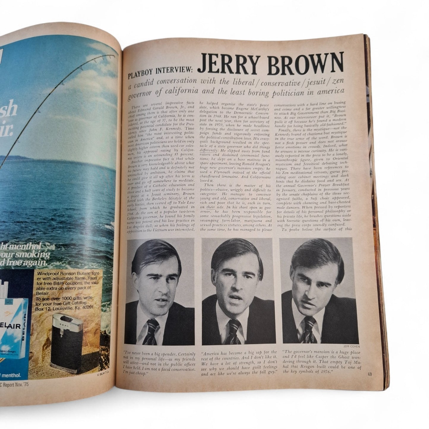 PLAYBOY MAGAZINE April 1976 Kristine De Bell Denise Michele