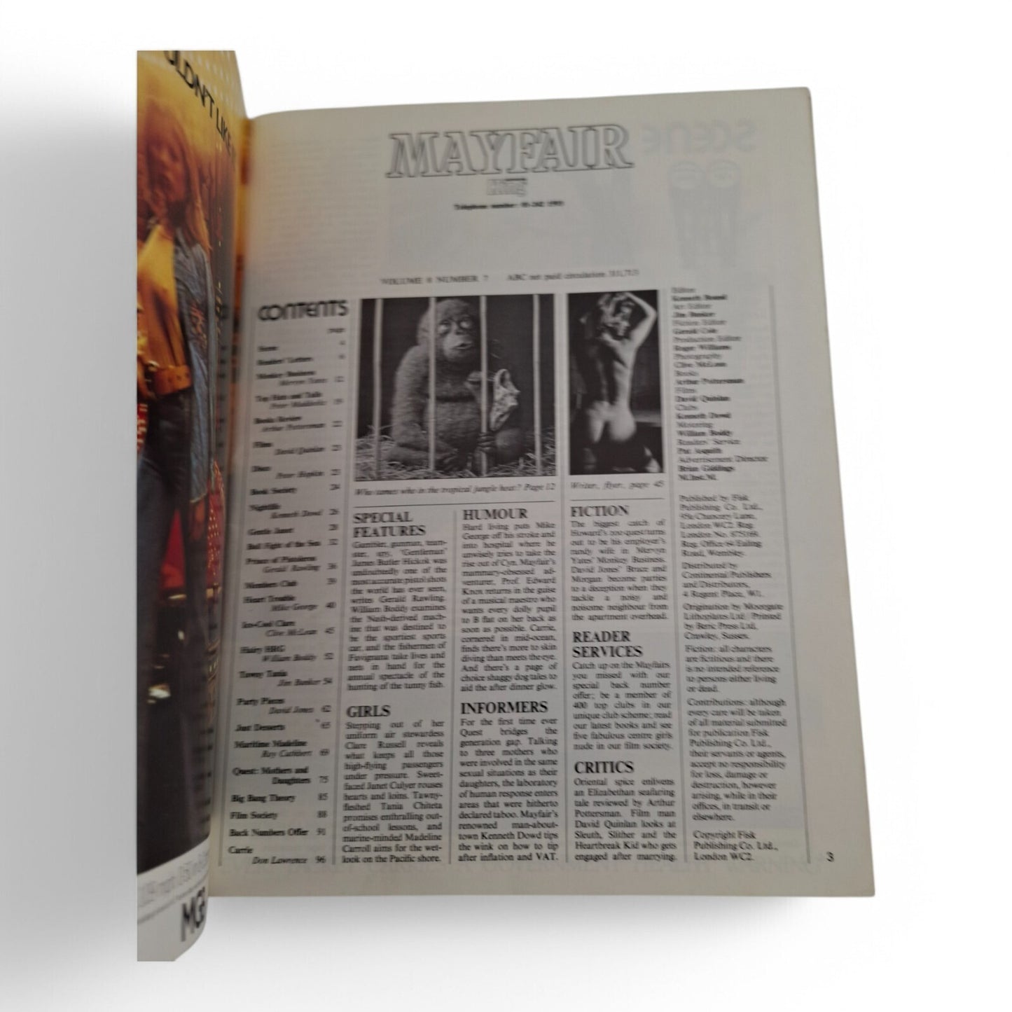 Mayfair Magazine Vol. 8 No. 7 July 1973 U.K Playboy