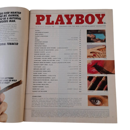 Playboy Magazine November 1983  Donna Ann / Veronica Gamba