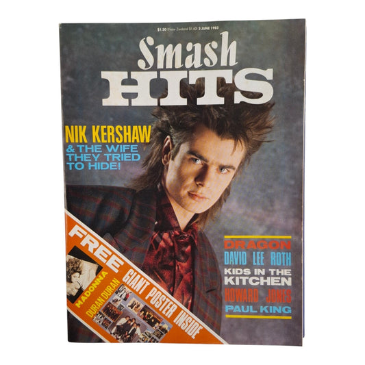 Smash Hits Magazine Australia June 1985 Nik Kershaw / Dragon / Madonna