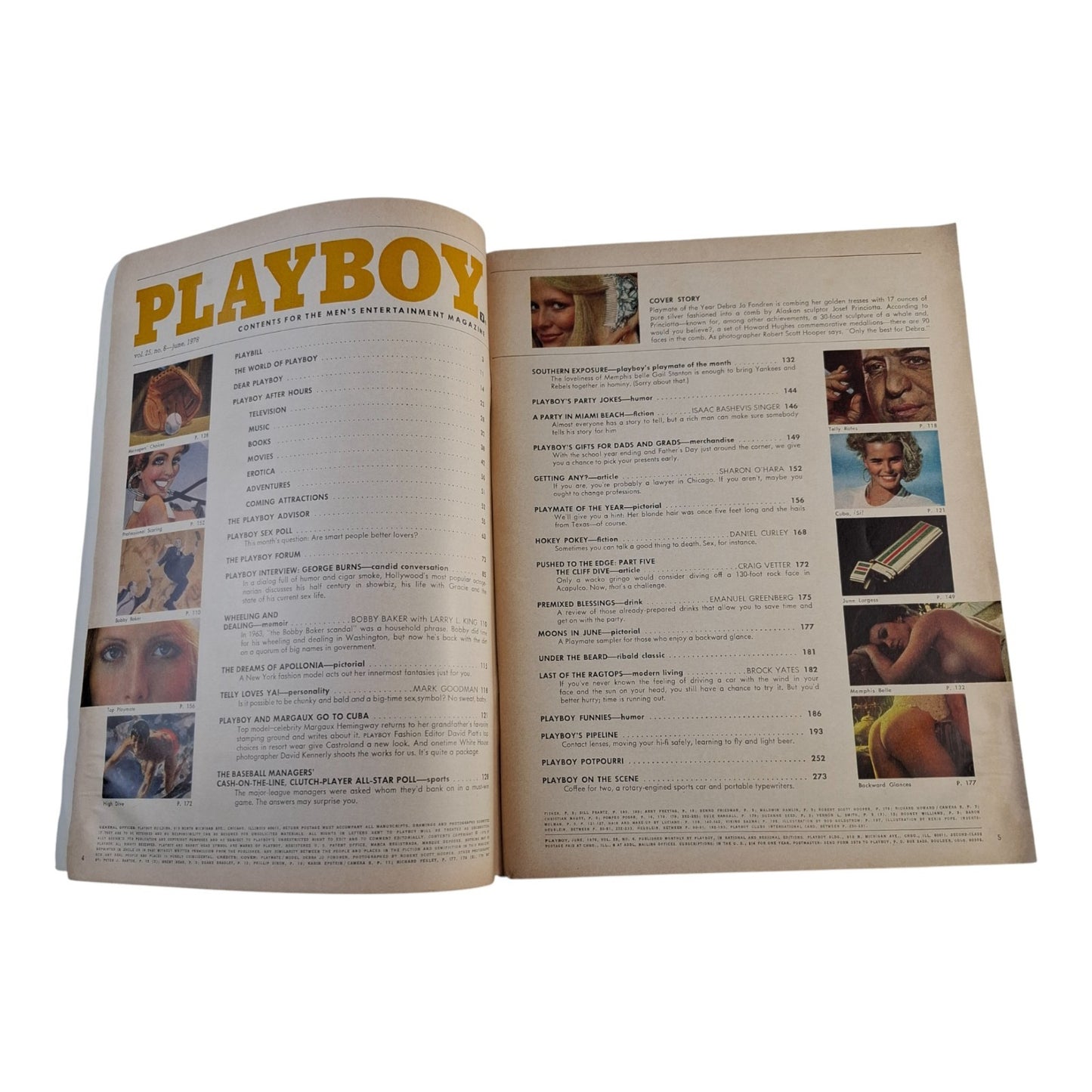 Playboy US magazine - June 1978 - Debra Jo Fondren / Gail Stanton