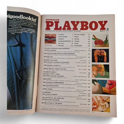 AUSTRALIAN PLAYBOY Magazine March 1979 Anne Marika Kim Wran Candy Loving