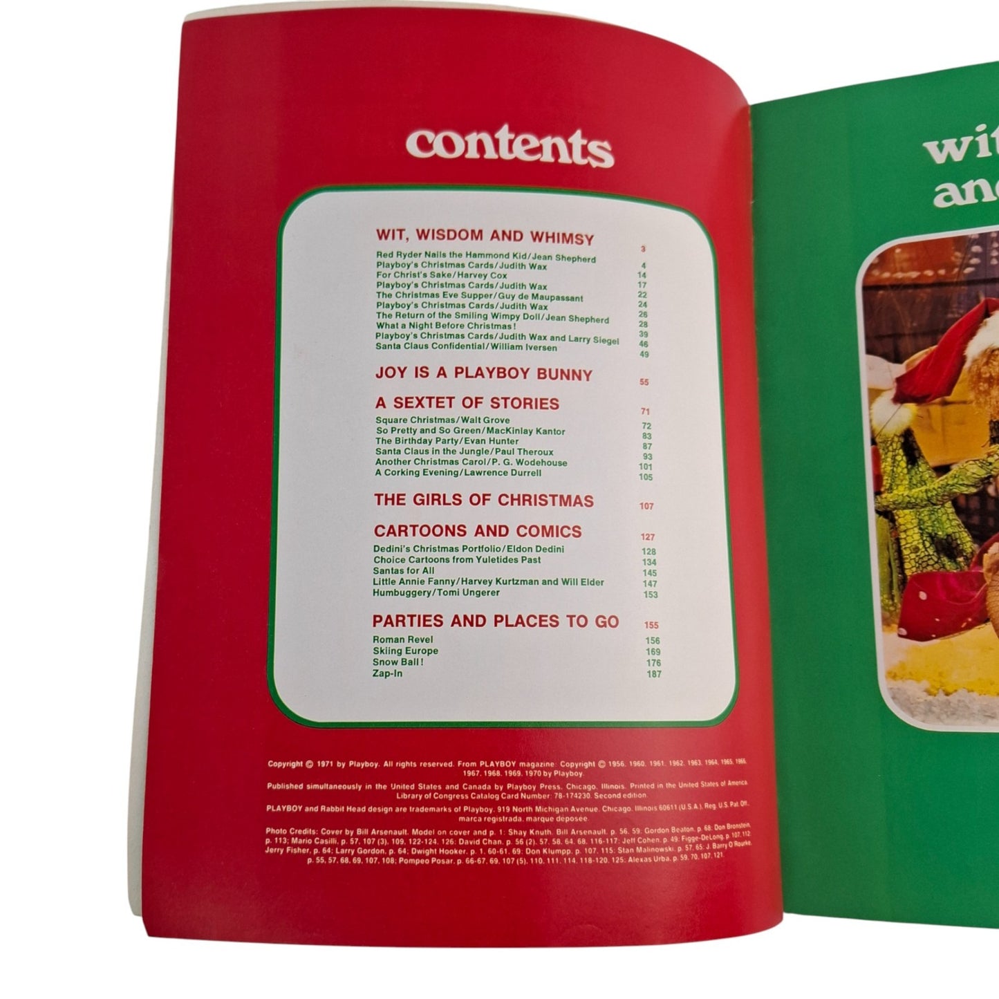 Playboy's Holiday Album Men's Magazine 1971 Shay Knuth