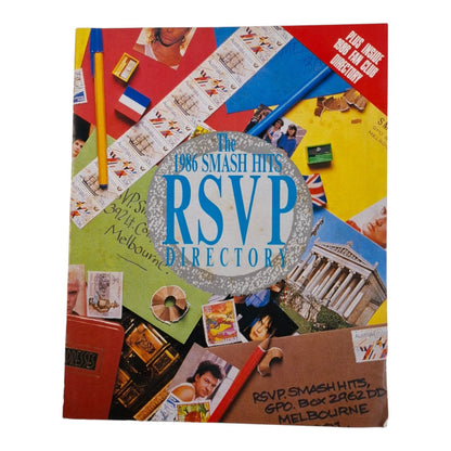 1986 Smash Hits Magazine RSVP Directory