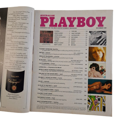Australian Playboy Magazine December 1981 Natalie Hinds /Amanda Dole