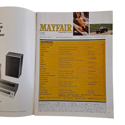Mayfair Magazine Vol. 10 No. 1 January 1975 Susan Nell / Jan Adair