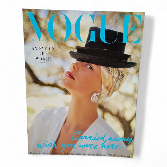 Vogue Australia magazine - June 1986 - Nancy Knudsen, Inge Morath + Cecil Beaton