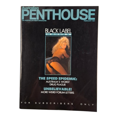 Australian Penthouse Magazine February 1991 Goldie Stevens / Suzette Haverstone