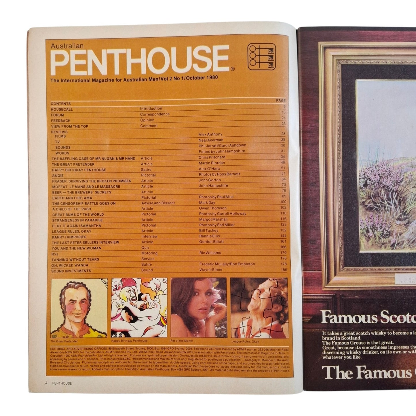 AUSTRALIAN PENTHOUSE Men's Magazine October 1980 Ama Blanchette