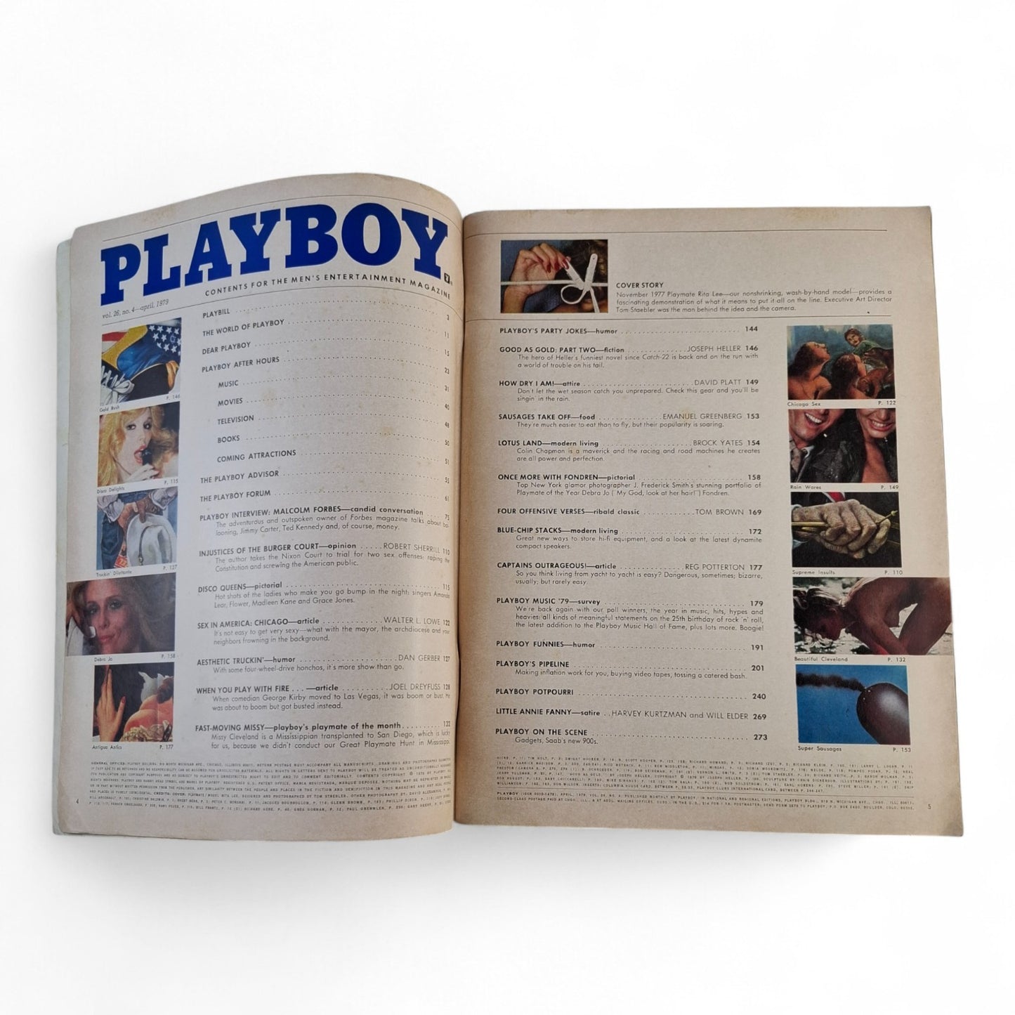 Playboy Magazine Vintage U.S. Edition April 1979 Playmate Missy Cleveland