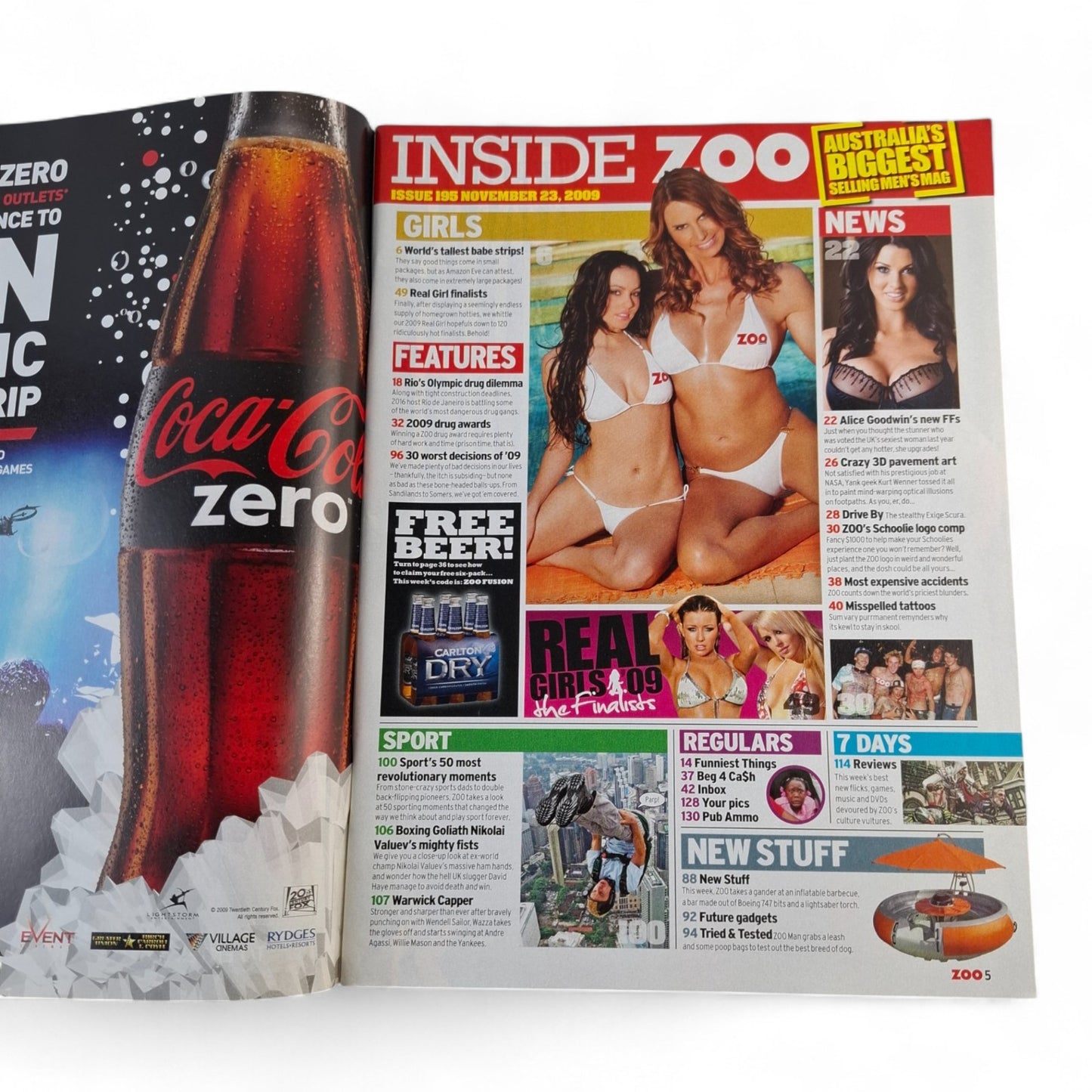 ZOO Weekly Magazine Australia #195 November 2009 Amazon Eve / Erika Ervin