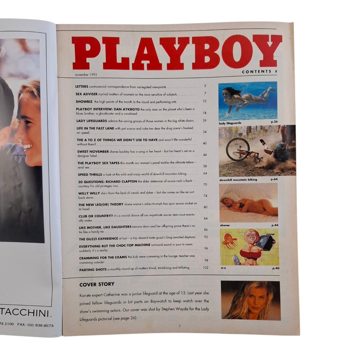 Australian Playboy Magazine November 1993 Catherine Berger / Sheree Buckley