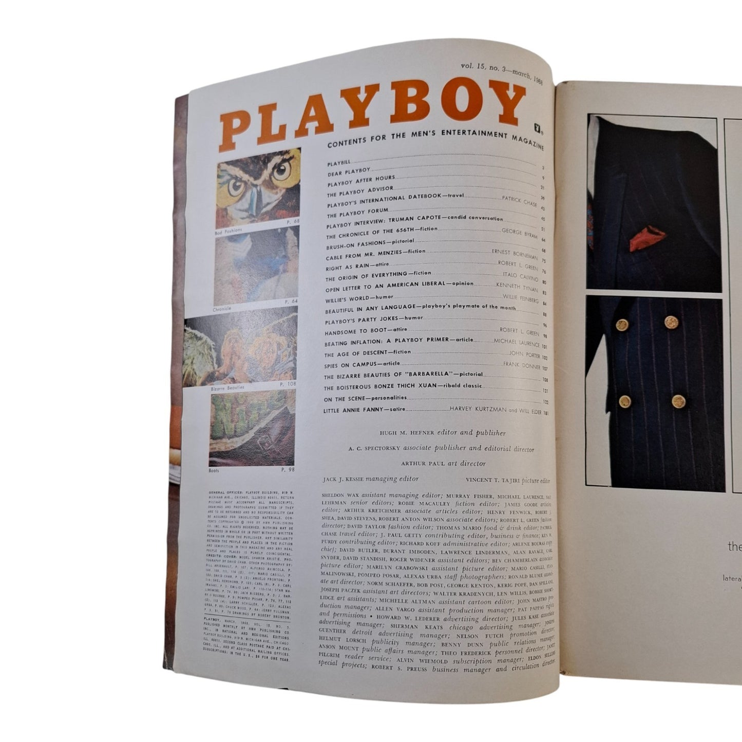 PLAYBOY Magazine March 1968 Sharon Kristie / Michelle Hamilton