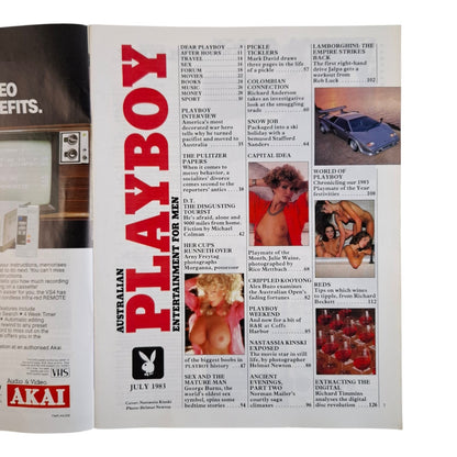 Australian Playboy Magazine July 1983 Nastassja Kinski