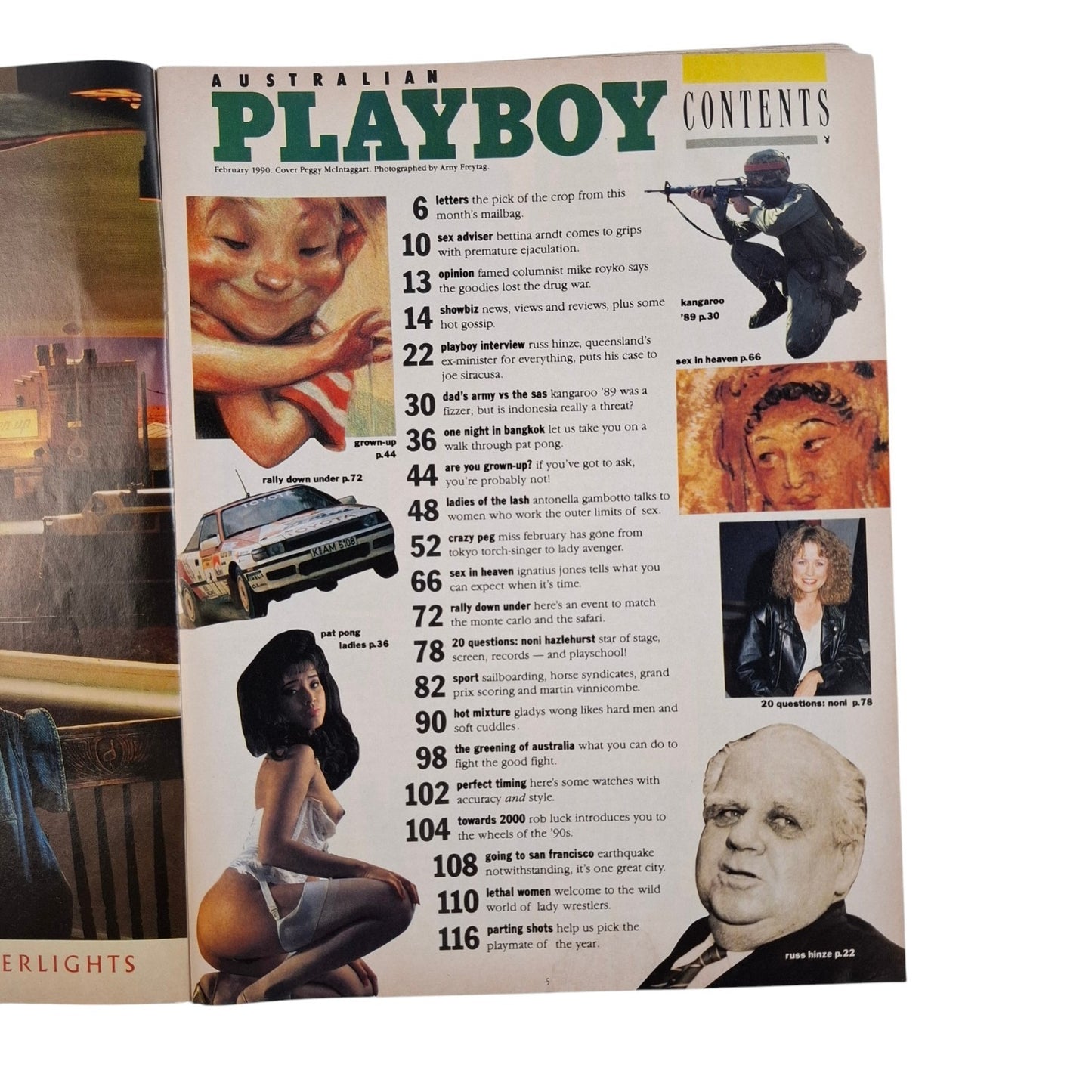 Australian Playboy Magazine February 1990 Peggy McIntaggart