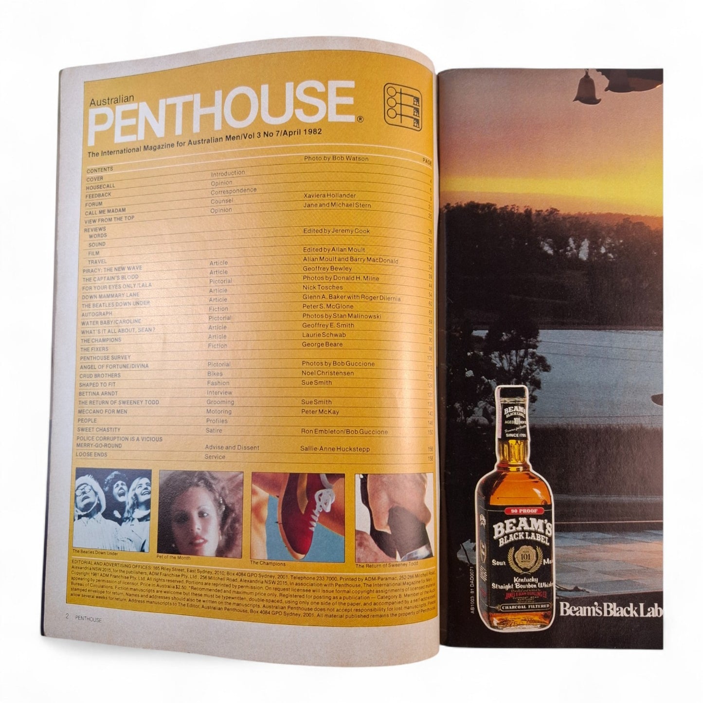 AUSTRALIAN PENTHOUSE April 1982 Vol. 3 No. 7 Men's Magazine Tracey Wallace