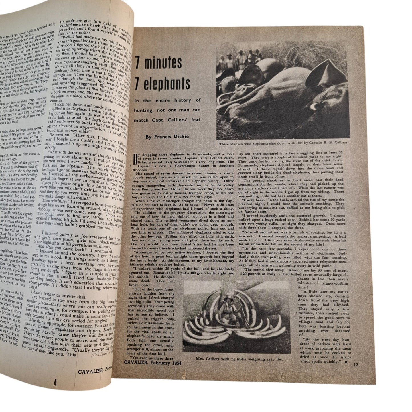 Cavalier Magazine Australia For Men February 1954 Vol. 1 No. 7 - Vargas Girl