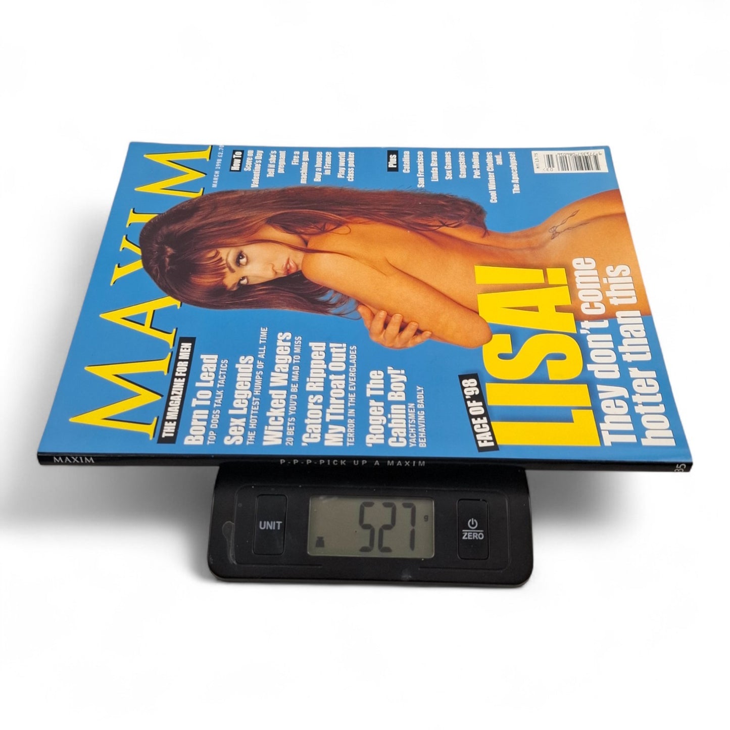 Maxim Magazine March 1998 Lisa Boyle Cover