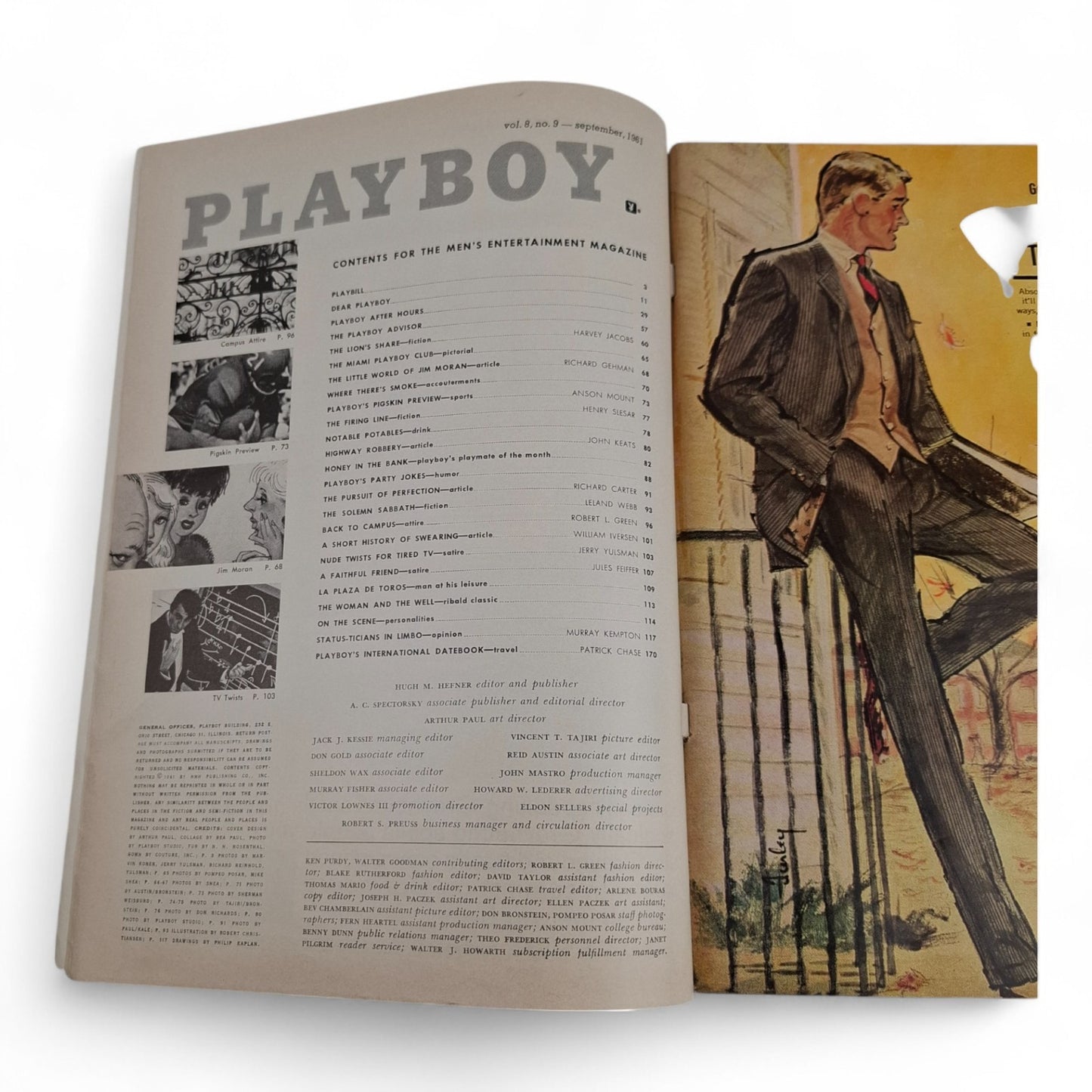 PLAYBOY MAGAZINE September 1961 Barbara Ann Lawford Complete