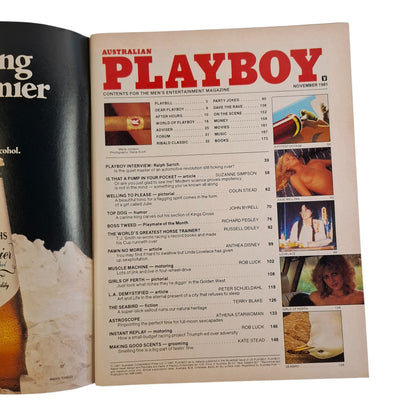 Australian Playboy Magazine November 1981 - Marie Jonsson / Shannon Tweed