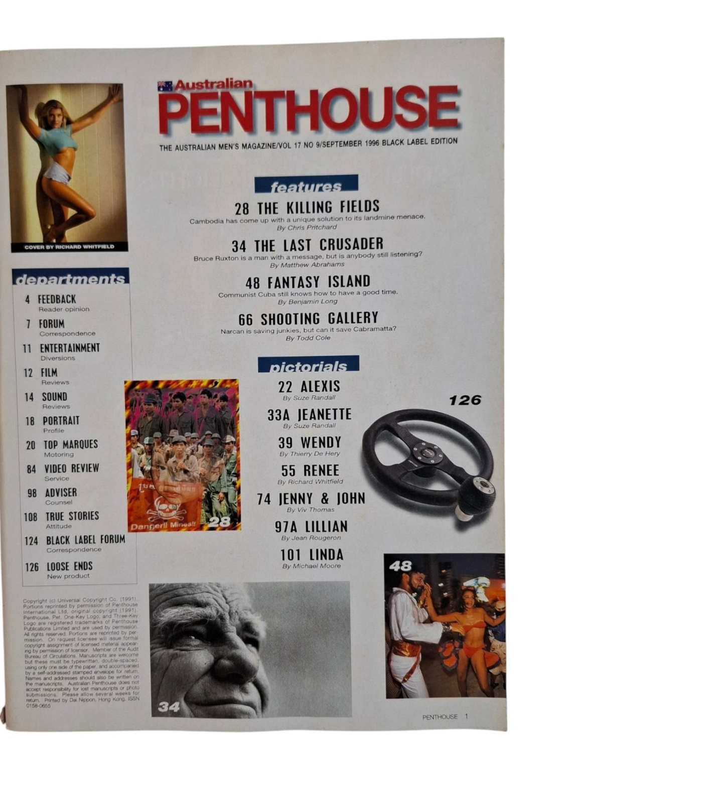 Australian Penthouse Magazine September 1996 Renee Eaves / Alexis Leigh