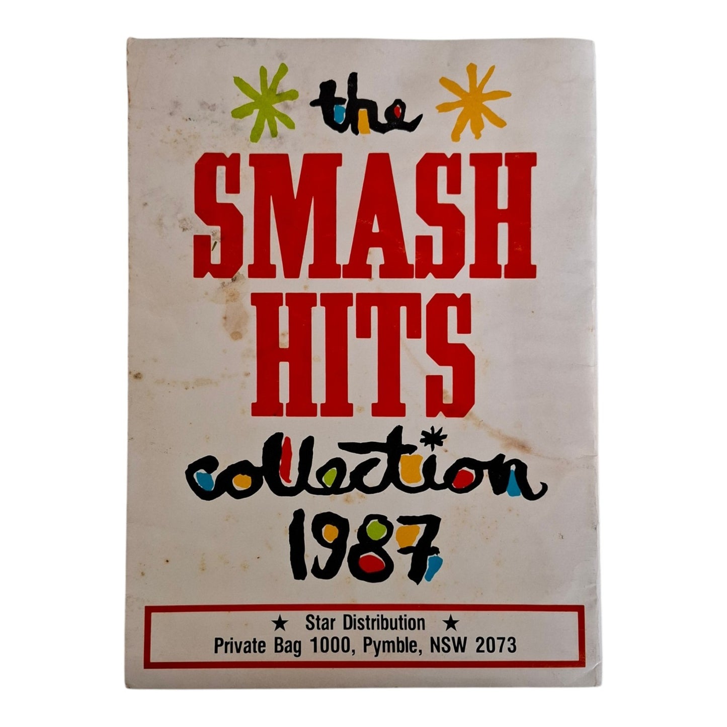 Smash Hits Magazine 1987 Sticker Collection Album
