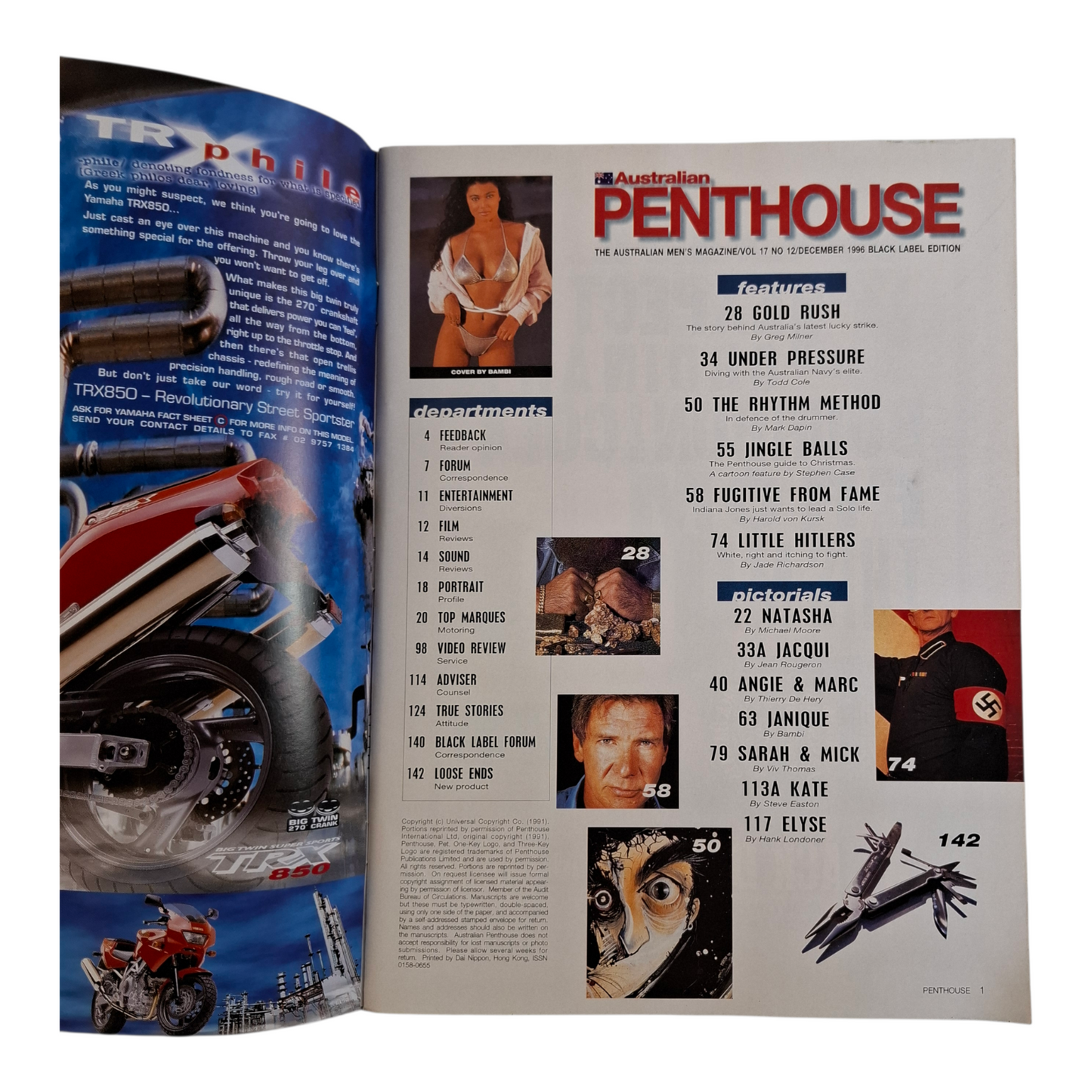 Australian Penthouse Magazine - December 1996 Janique Kate Coombs