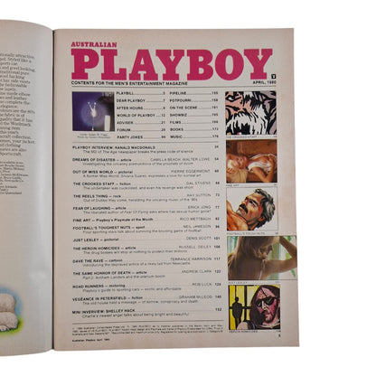 Australian Playboy Magazine  April 1980 Susan Trapp / Julie Price