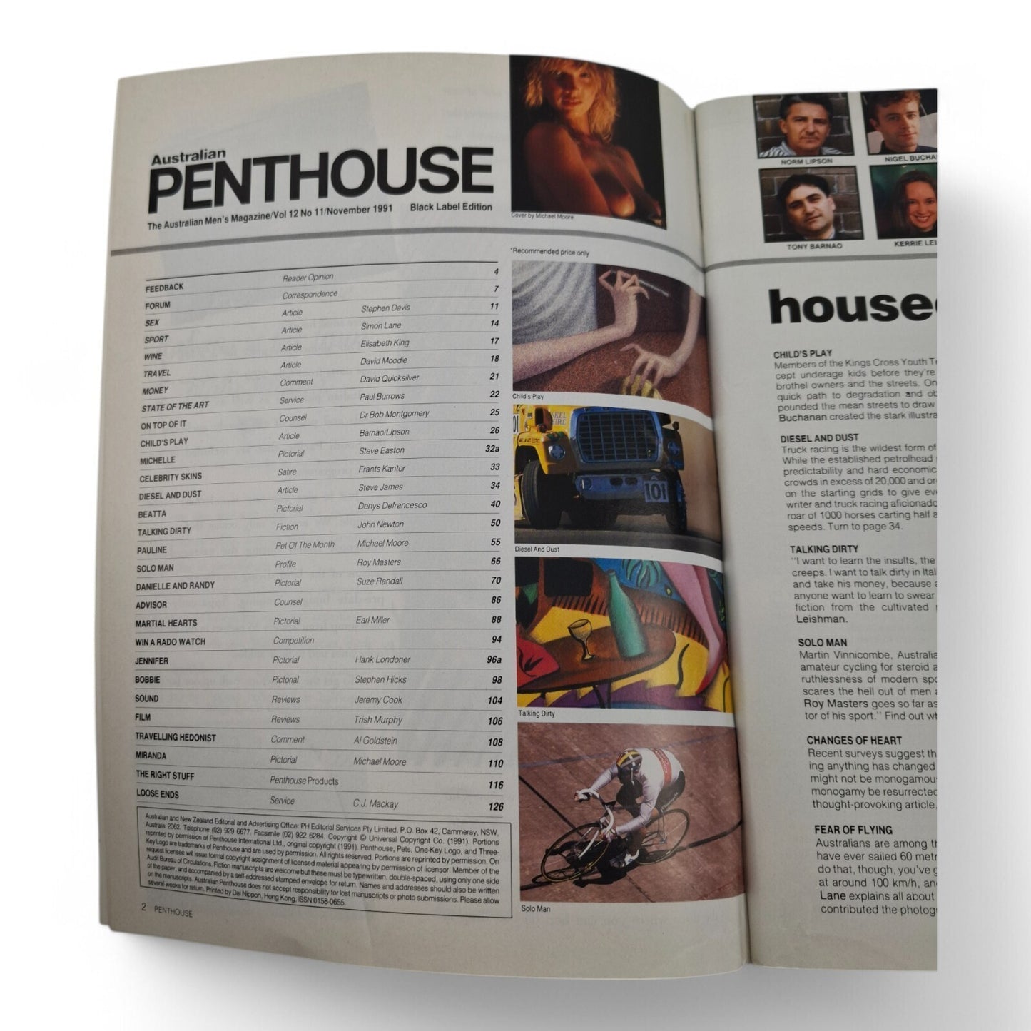 Australian Penthouse Magazine - Black November 1991 Pauline Nichols