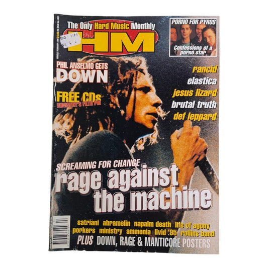 Hot Metal #83 February 1996 Magazine Rage Against The Machine