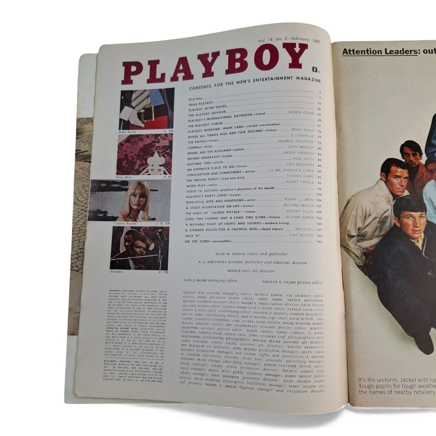 PLAYBOY Magazine February 1967 Helen Kirk / Kim Farber